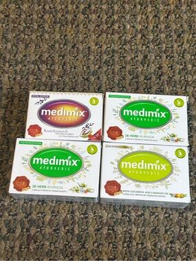 Brand new unopened Medimix Ayurvedic bathing bar*4
